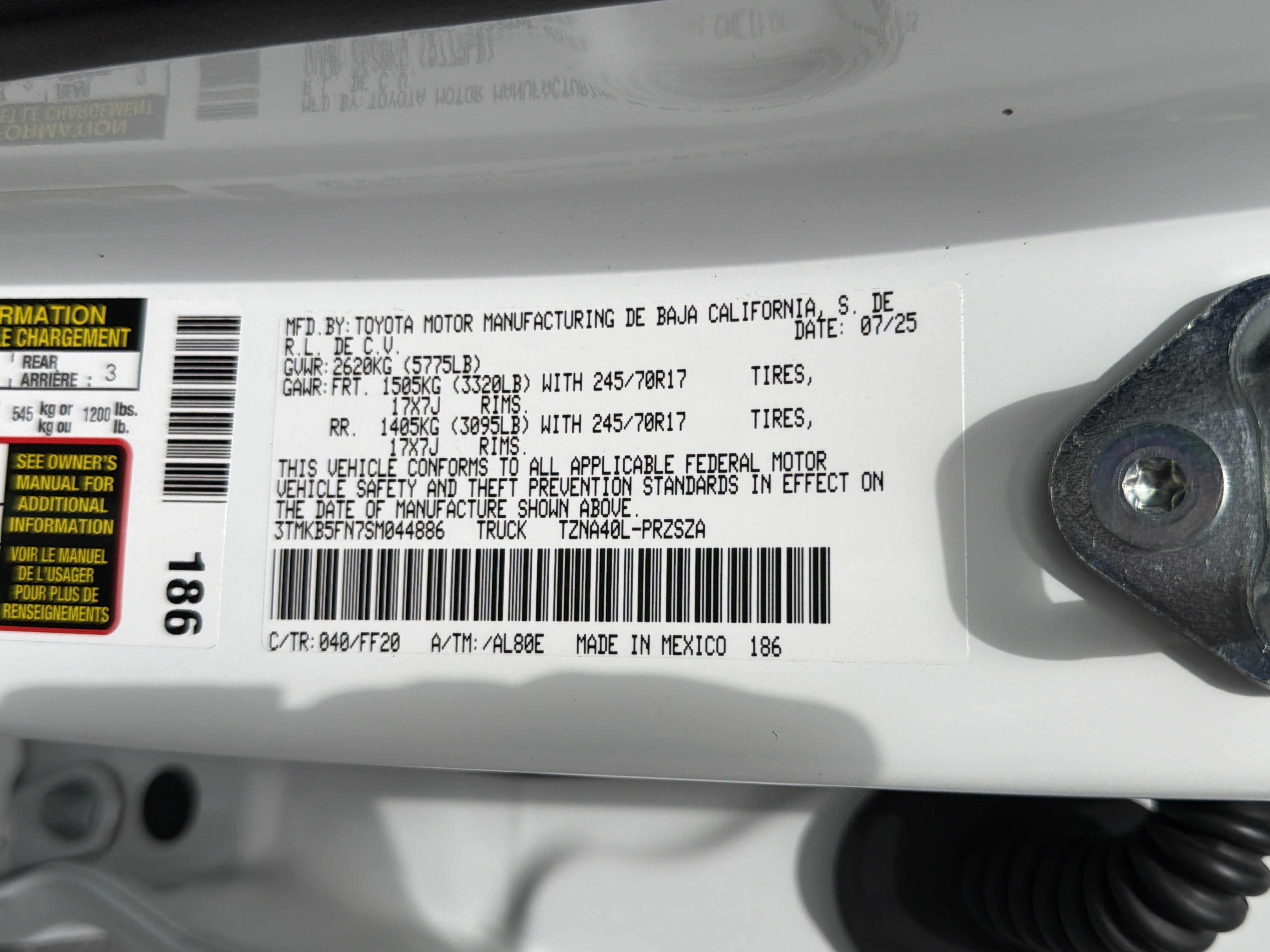 Used 2025 Ice Cap Toyota SR5 image 30