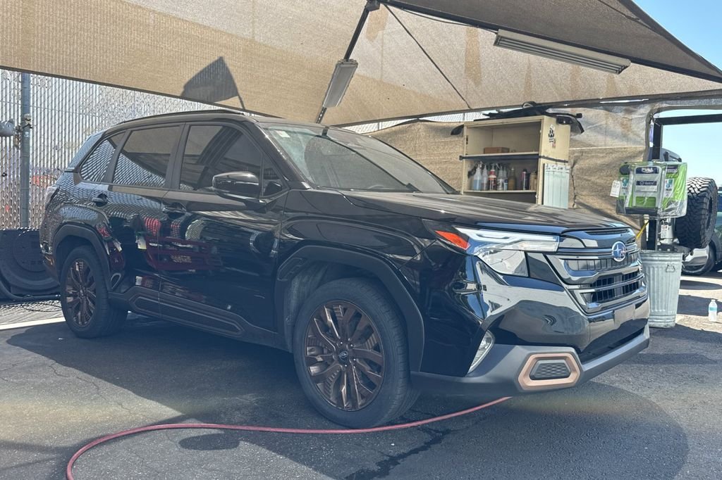 Certified Used 2025 Black Subaru Sport image 2