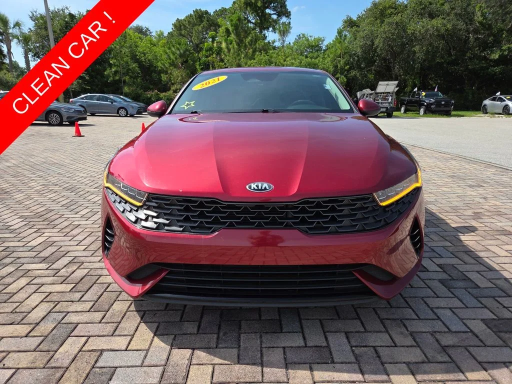 Used 2021 Kia K5 LXS with VIN 5XXG14J25MG026035 for sale in Stuart, FL
