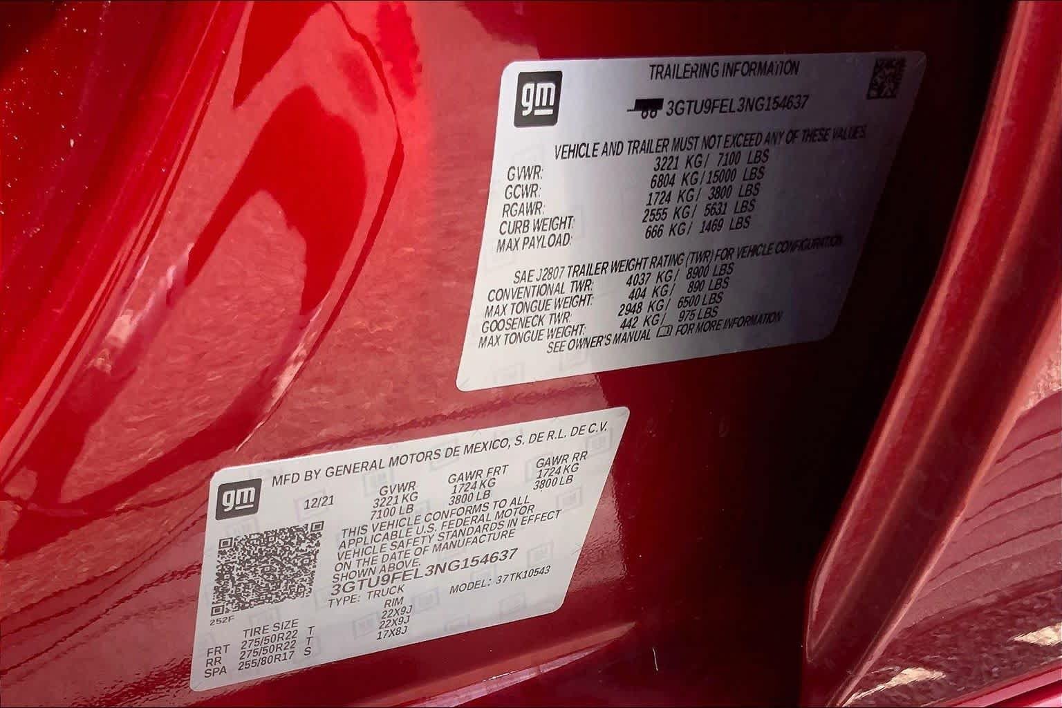 Used 2022 Cayenne Red Tintcoat GMC Denali image 32