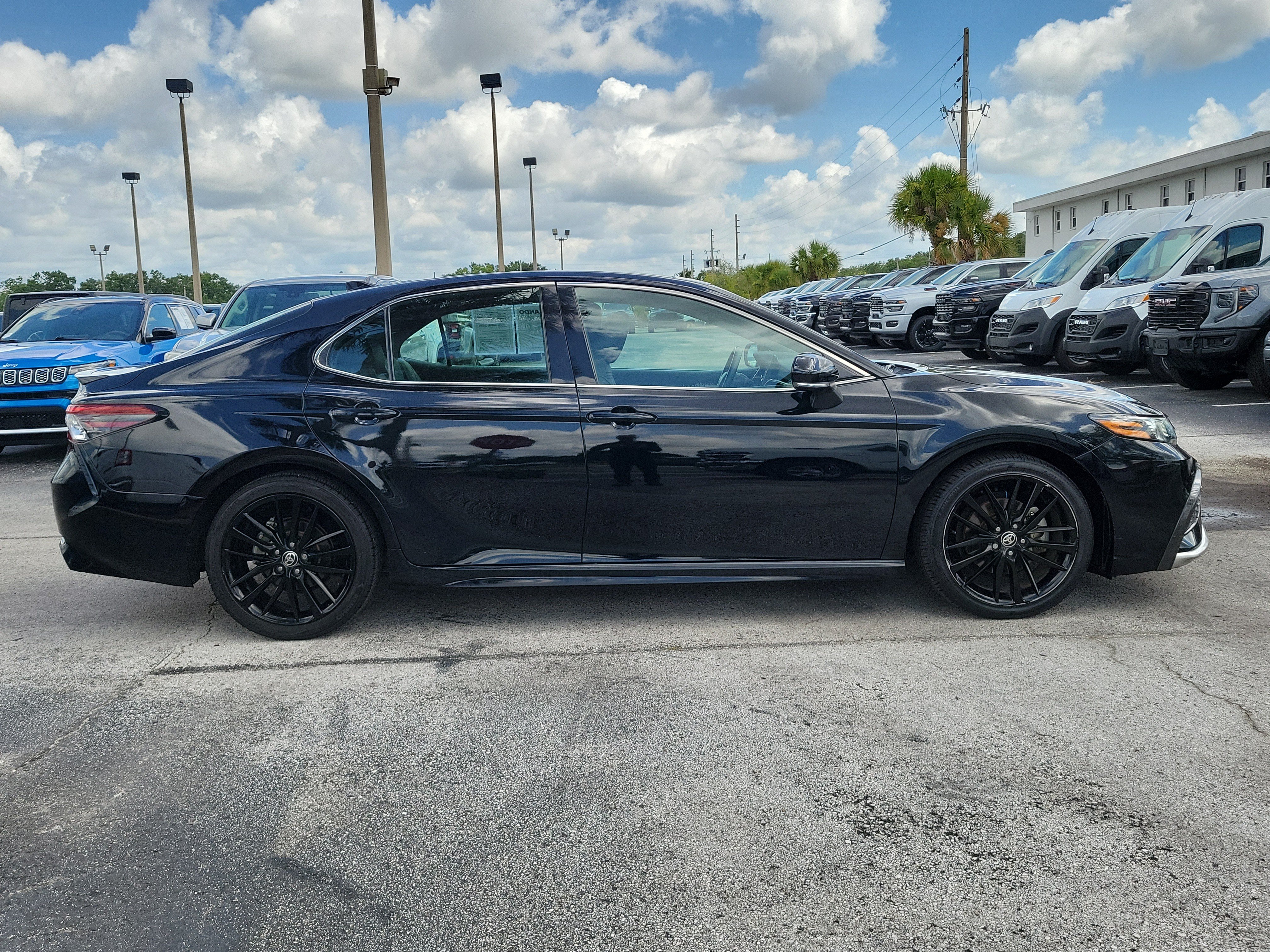 Used 2021 Midnight Black Metallic Toyota XSE image 8