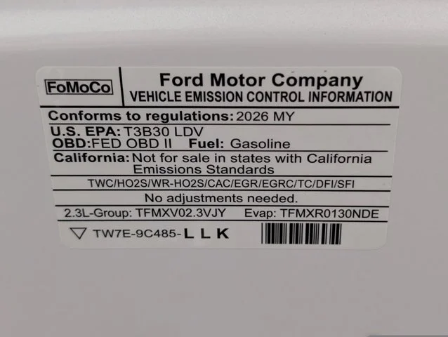 New 2026 Oxford White Ford EcoBoost® Premium Fastback image 48