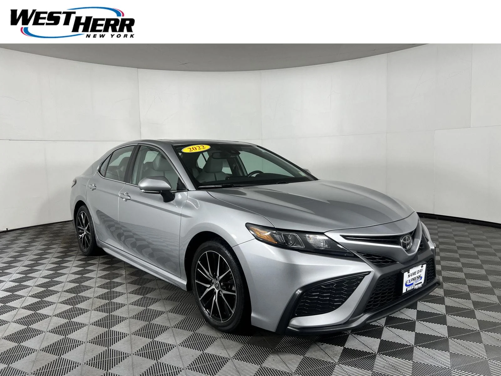 Used 2022 Celestial Silver Metallic Toyota SE image 1