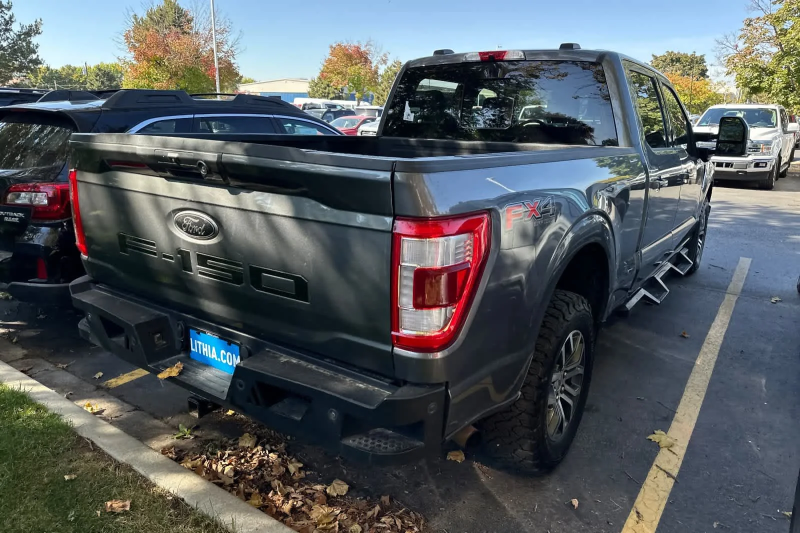 Certified Used 2022 Light Blue Clearcoat Metallic Ford LARIAT image 4