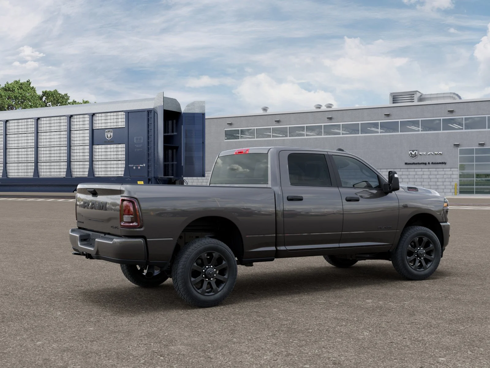 New 2027 Granite Crystal Metallic Clear-Coat Exterior Paint RAM Big Horn image 2