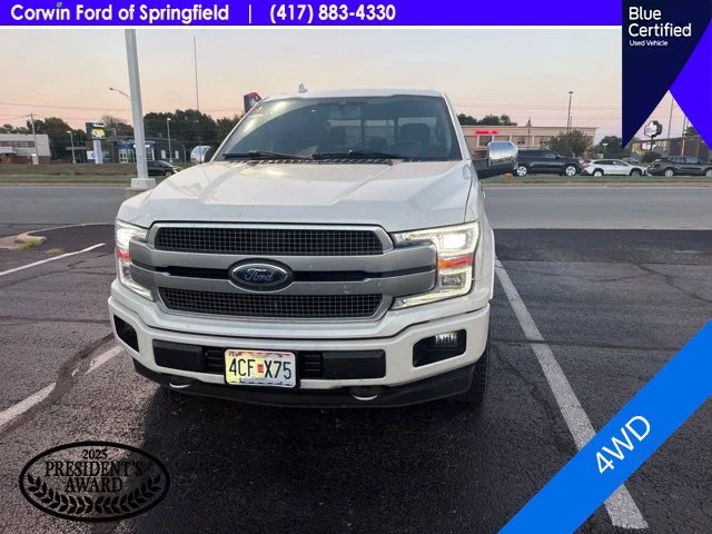 Used 2019 White Platinum Clearcoat Metallic Ford Platinum image 2