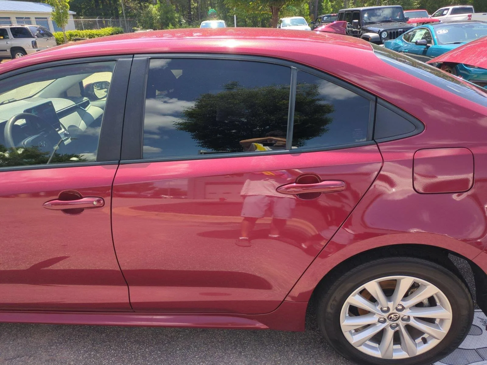 Used 2024 Ruby Flare Pearl Toyota Hybrid LE image 31