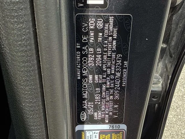 Used 2021 Gray Kia LXS image 30