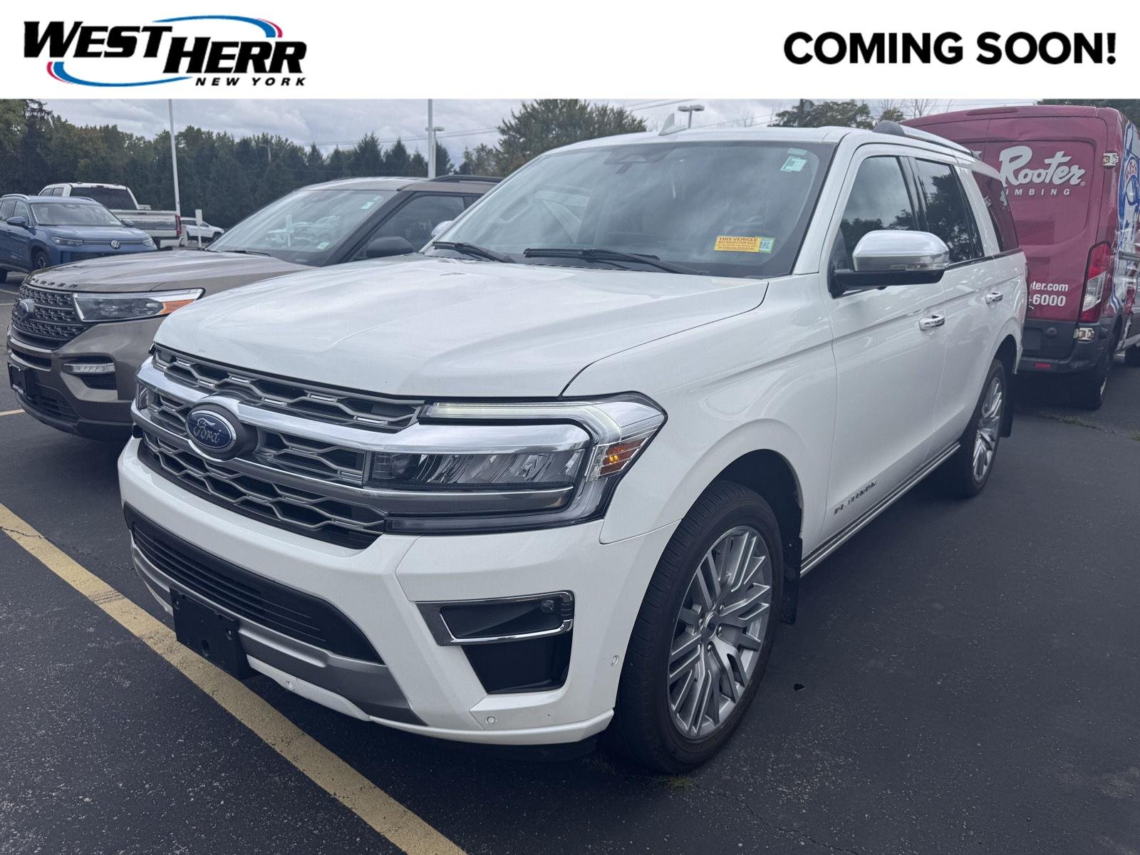 Used 2024 Star White Metallic Tri-Coat Ford Platinum image 1