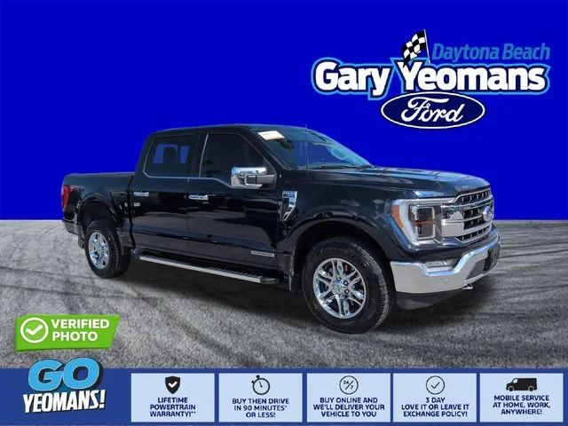 Used 2022 Blue Metallic Ford Lariat image 1