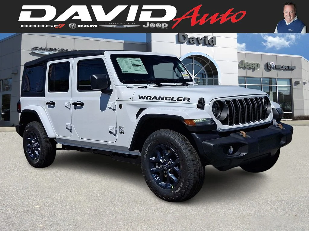 New 2026 Bright White Clear-Coat Exterior Paint Jeep  image 1