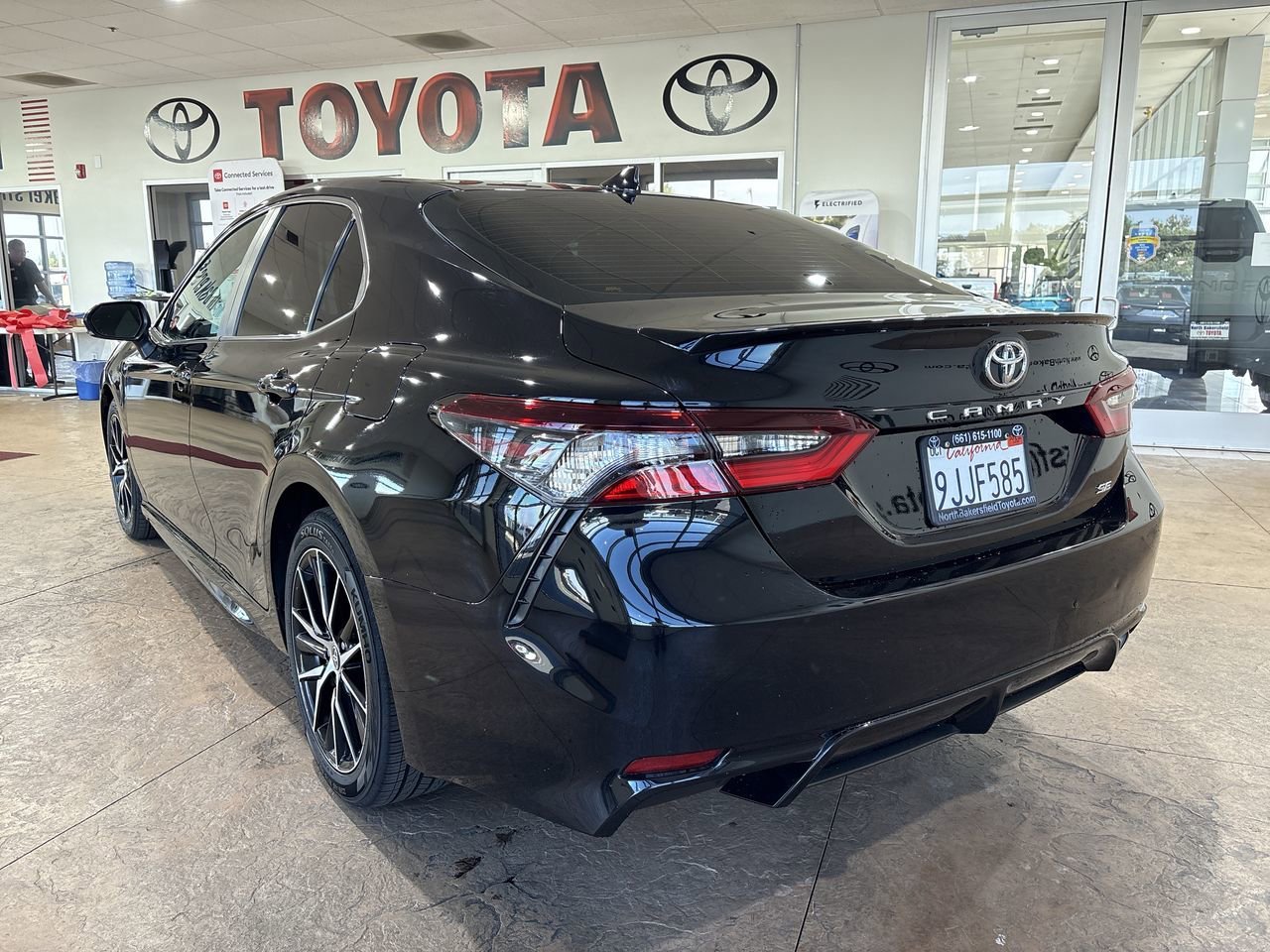 Certified Used 2024 Midnight Black Metallic Toyota SE image 8