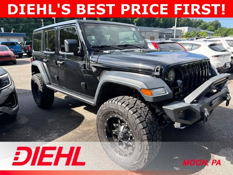 Used 2018 Black Jeep Unlimited Sport S image 1