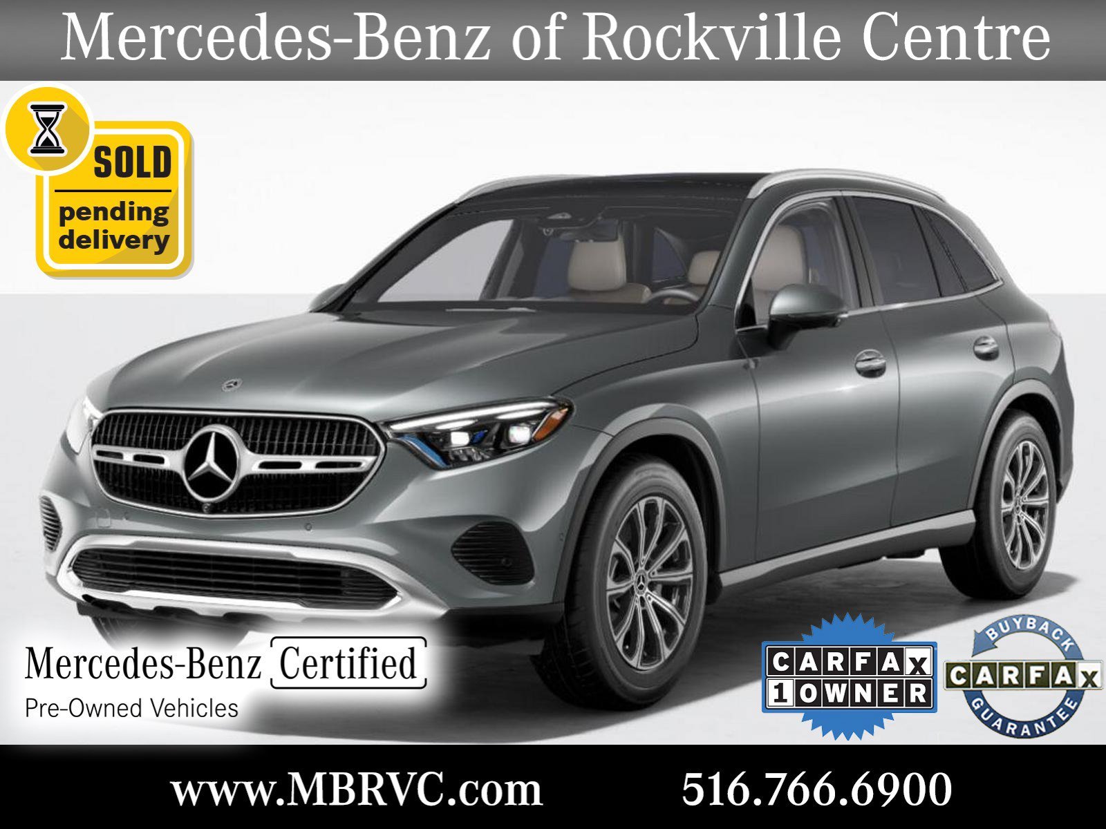 Certified Used 2023 Selenite Grey Metallic Mercedes-Benz GLC 300 image 1
