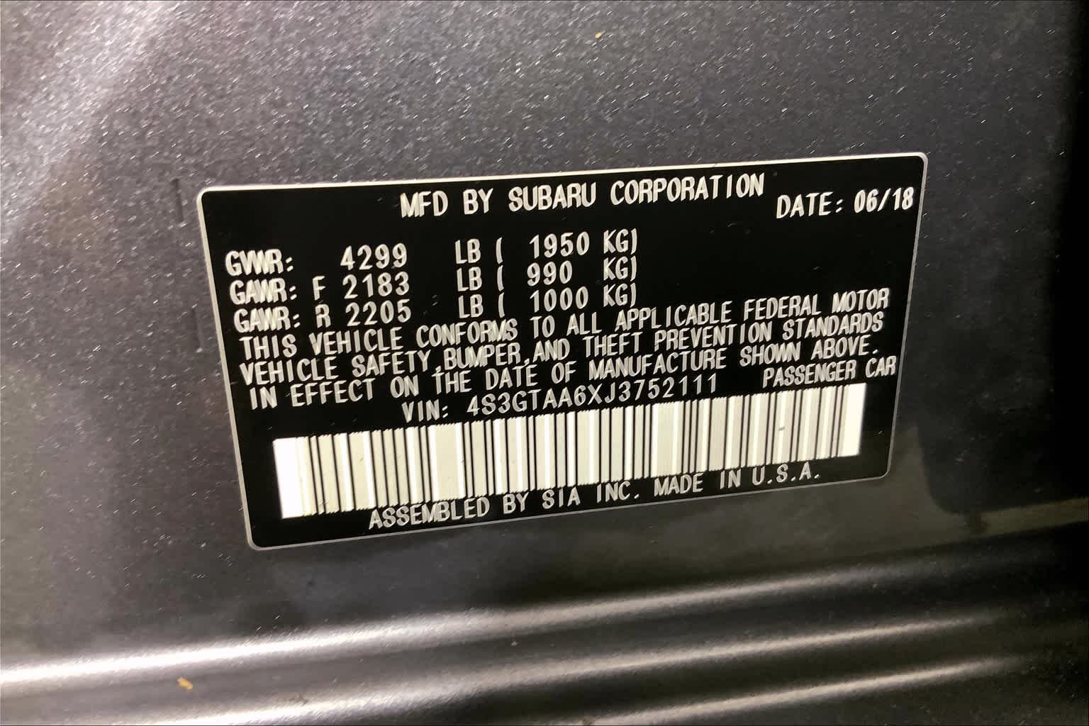 Used 2018 Magnetite Gray Metallic Subaru  image 37