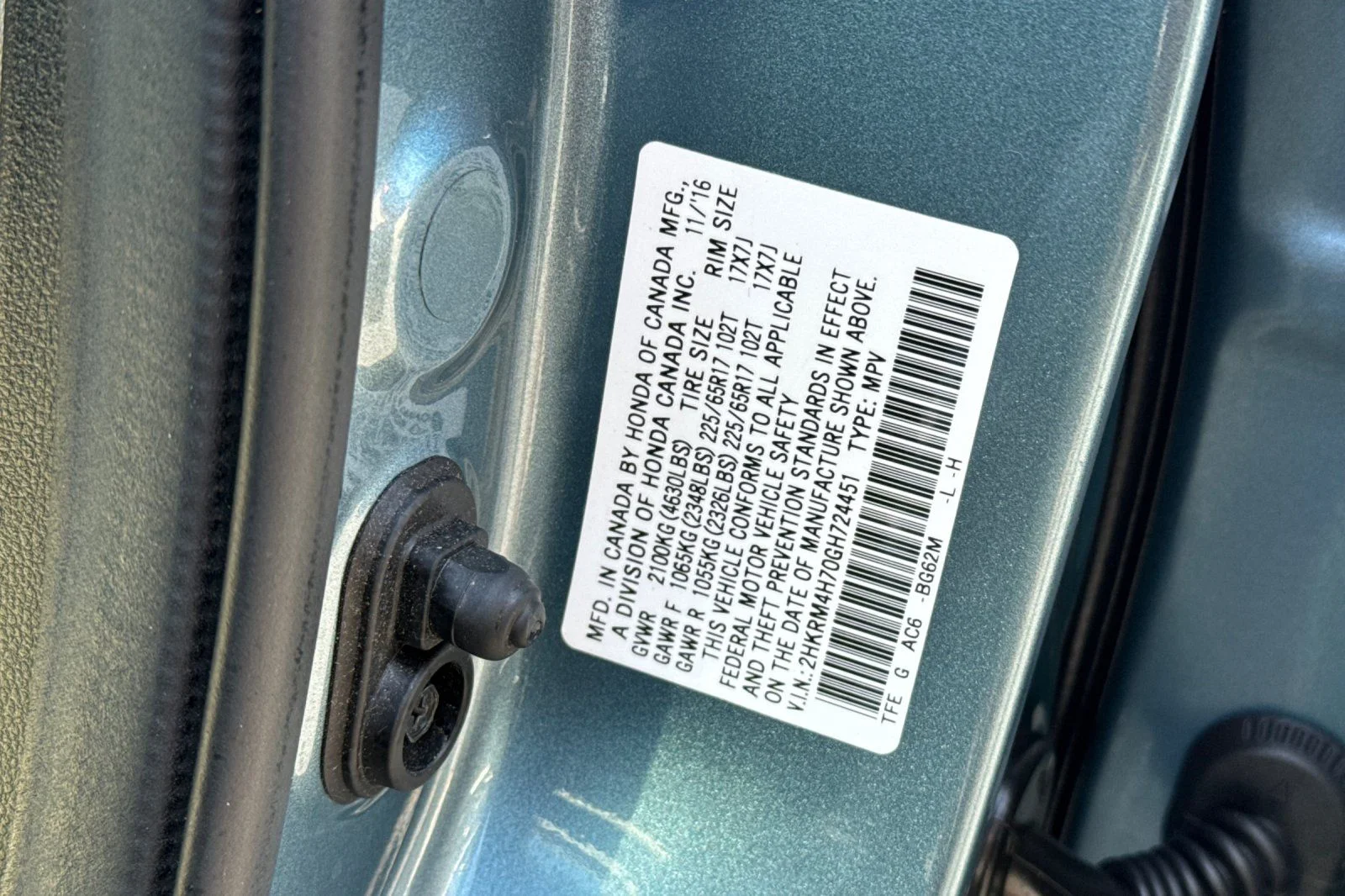 Used 2016 Mountain Air Metallic Honda EX-L image 36