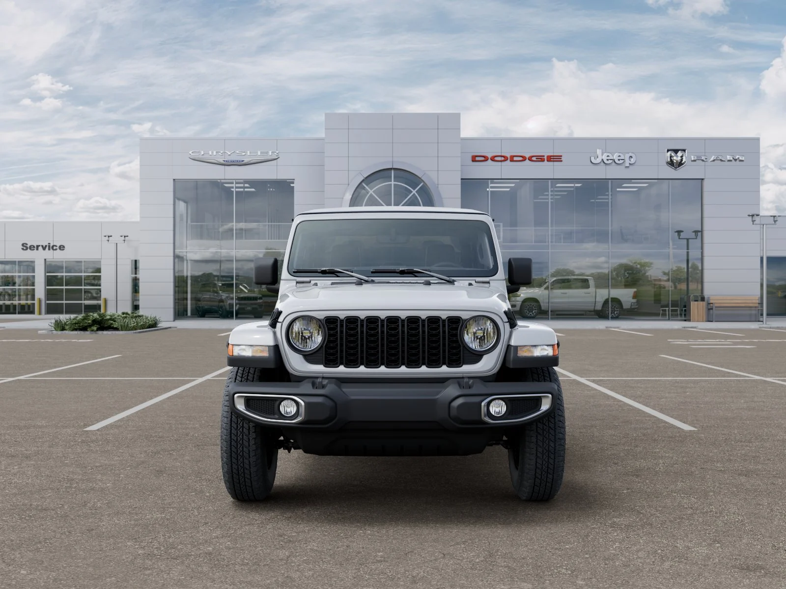 New 2025 Bright White Clearcoat Jeep Sport S image 106