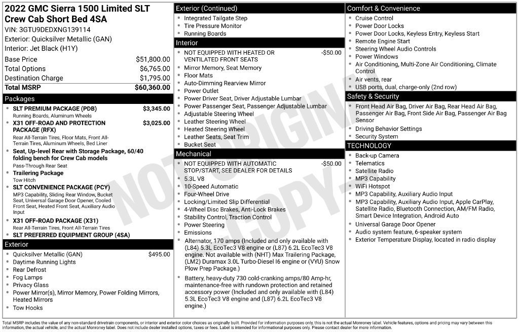 2022 GMC Sierra 1500 Limited SLT - Photo 55