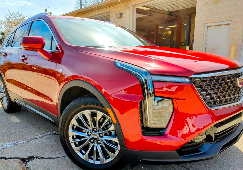 Used 2024 Red Cadillac Premium Luxury image 2