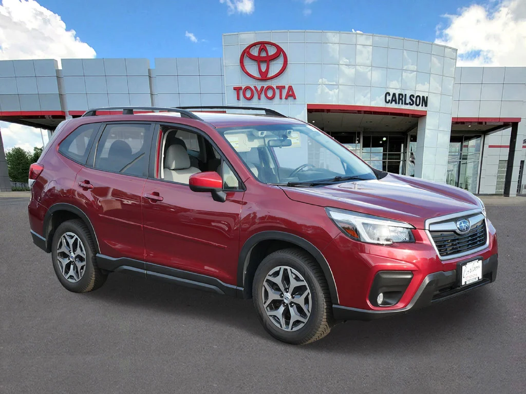 Used 2021 Subaru Forester Premium with VIN JF2SKAJC5MH459857 for sale in Minneapolis, Minnesota
