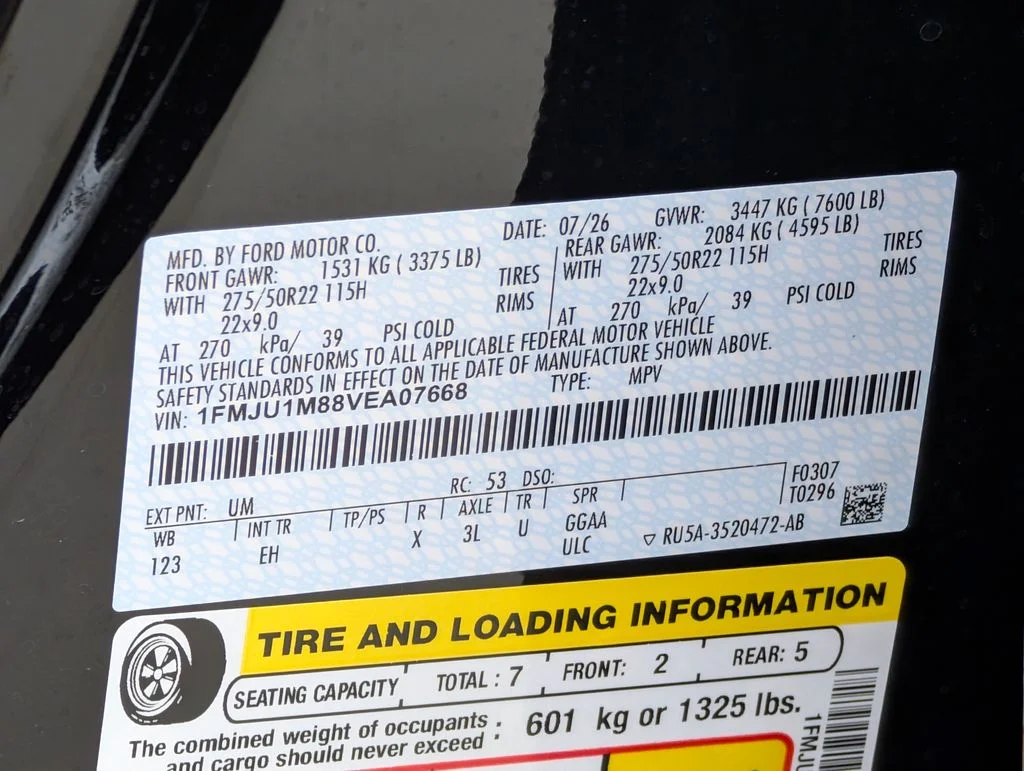 New 2027 Agate Black Metallic Ford Platinum image 30