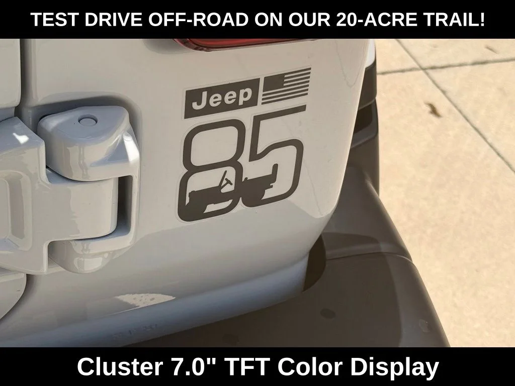 New 2026 Bright White Clear-Coat Exterior Paint Jeep 85th Anniversary Edition image 37