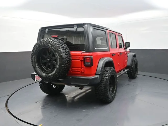 Used 2018 Red Jeep Unlimited Sport image 8