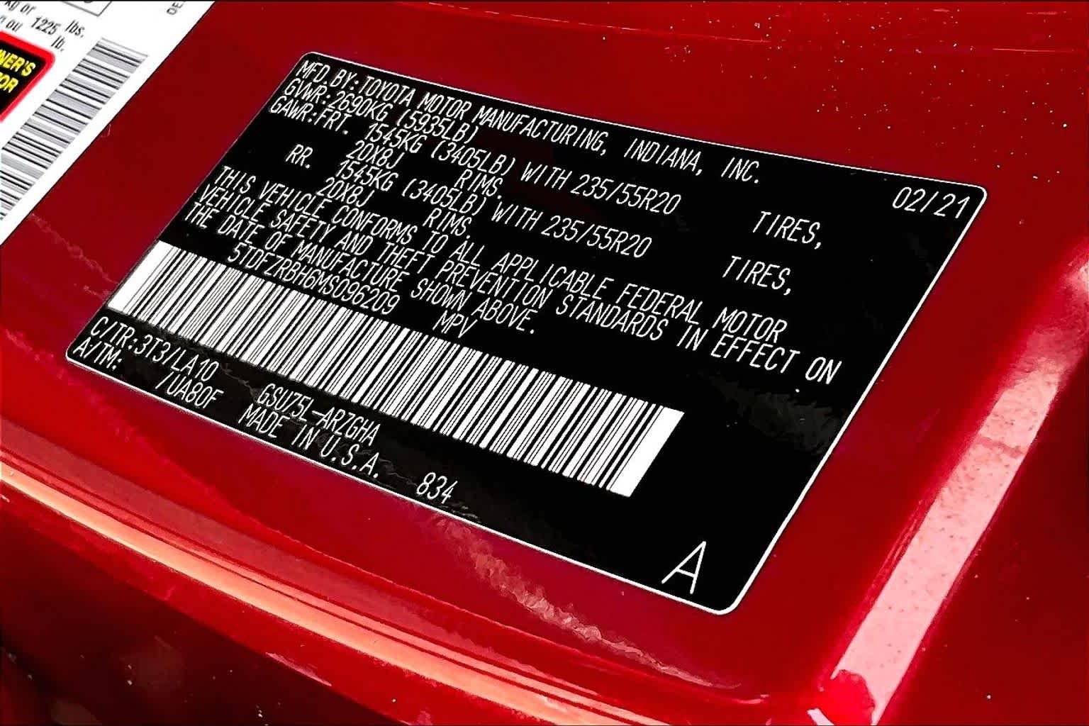 Certified Used 2021 Ruby Flare Pearl Toyota Platinum image 35