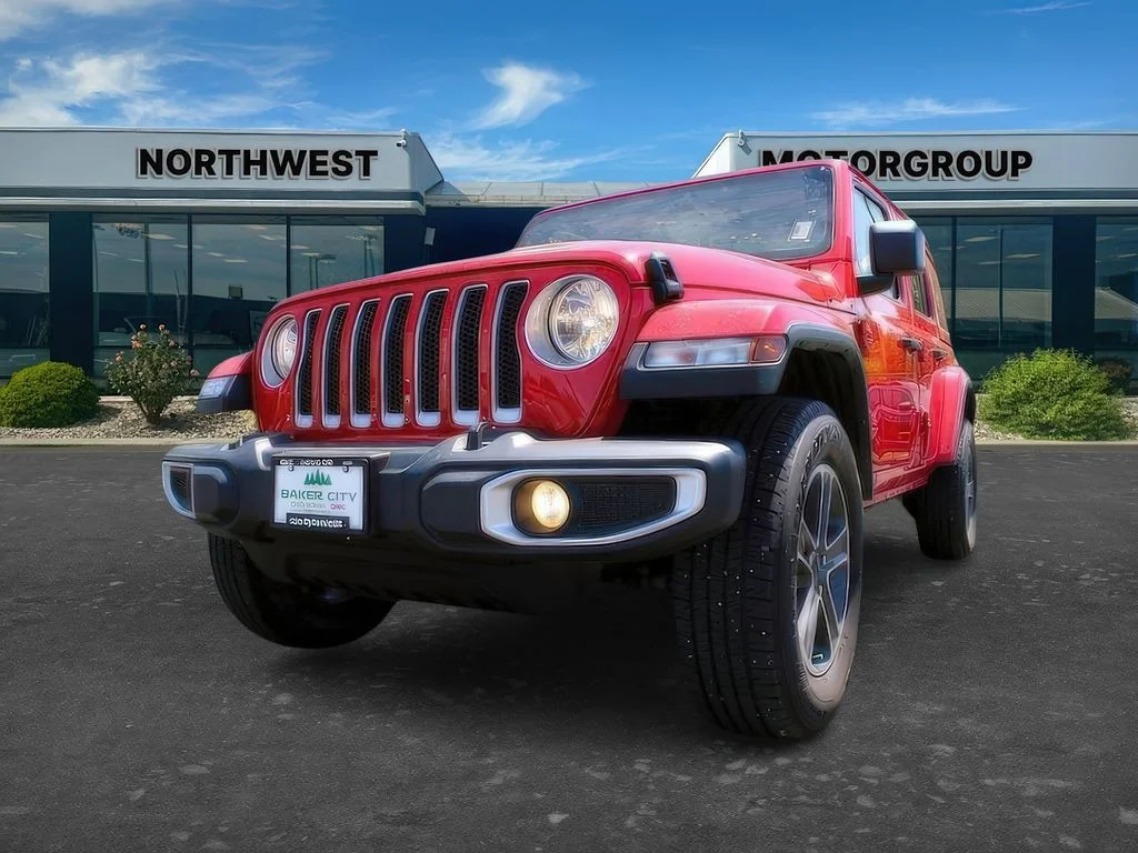Used 2023 Firecracker Red Jeep Sahara image 37