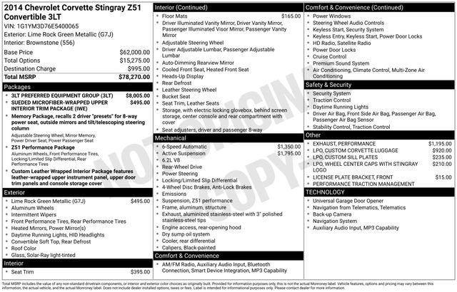 2014 Chevrolet Corvette Z51 - Photo 36