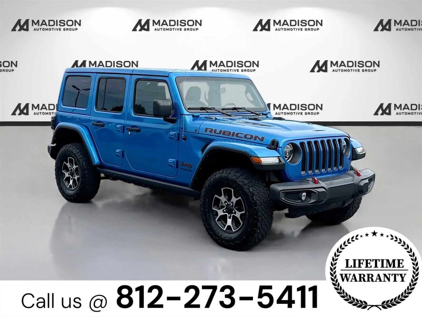 Used 2022 Blue Jeep Unlimited Rubicon image 3
