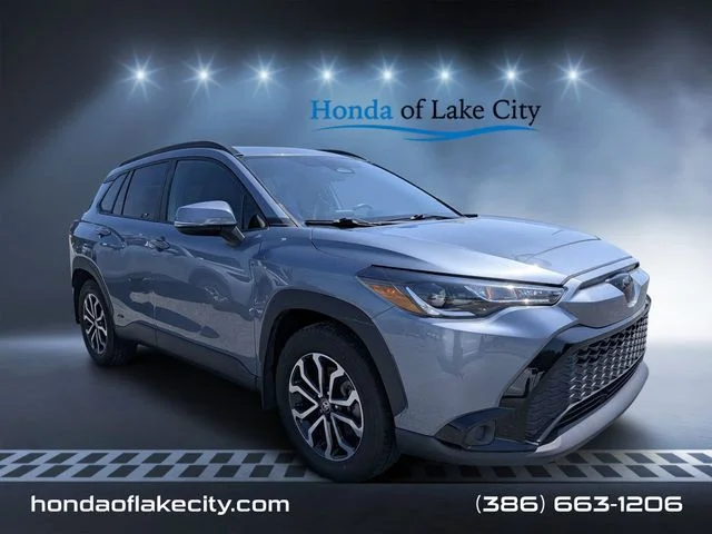Used 2023 Celestite Toyota Hybrid SE image 1