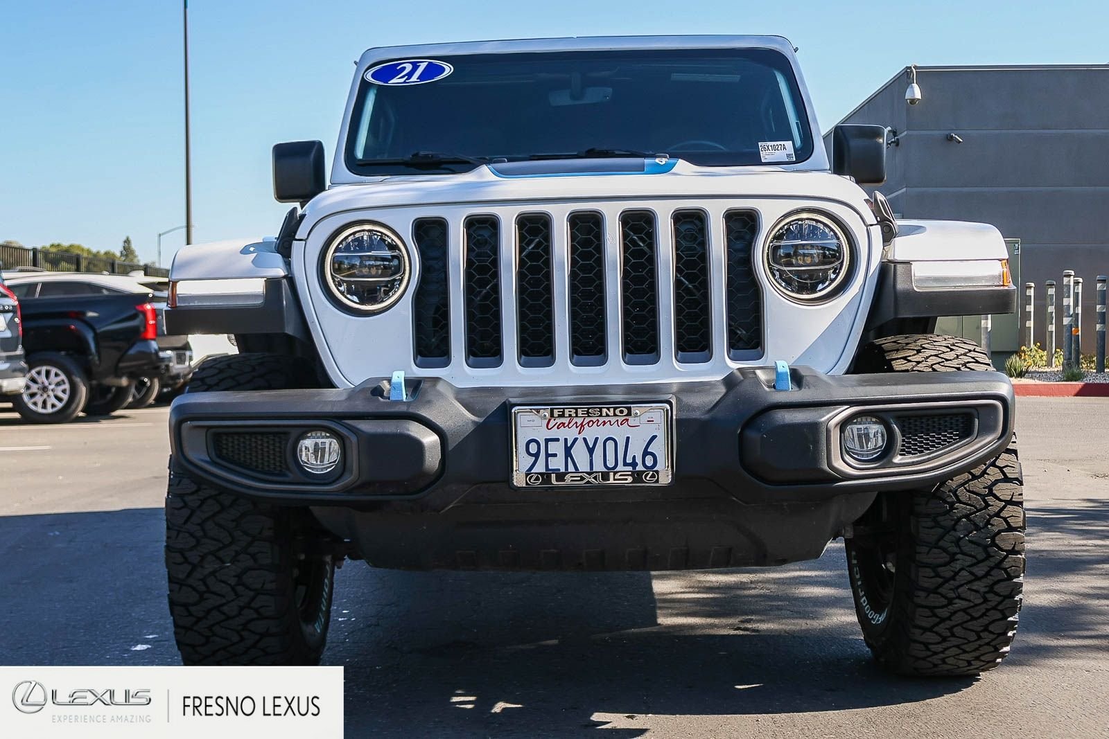 Used 2021 White Jeep Unlimited Rubicon 4xe image 2