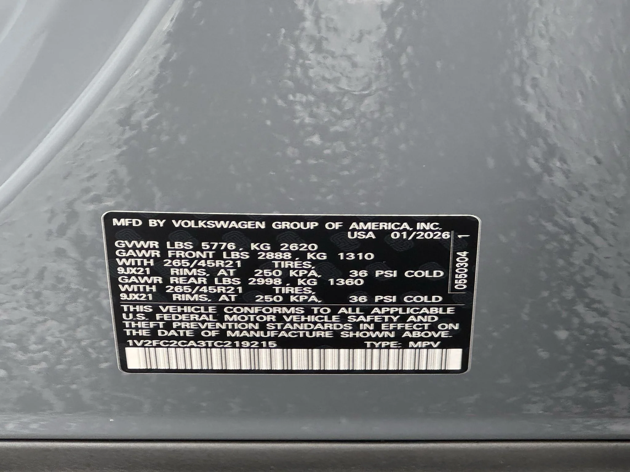 Used 2026 Pure Gray Volkswagen 2.0T SEL Premium R-Line image 36