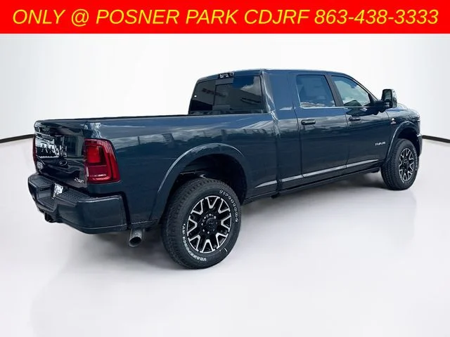 New 2026 Forged Blue Metallic Exterior Paint RAM Limited Longhorn image 5
