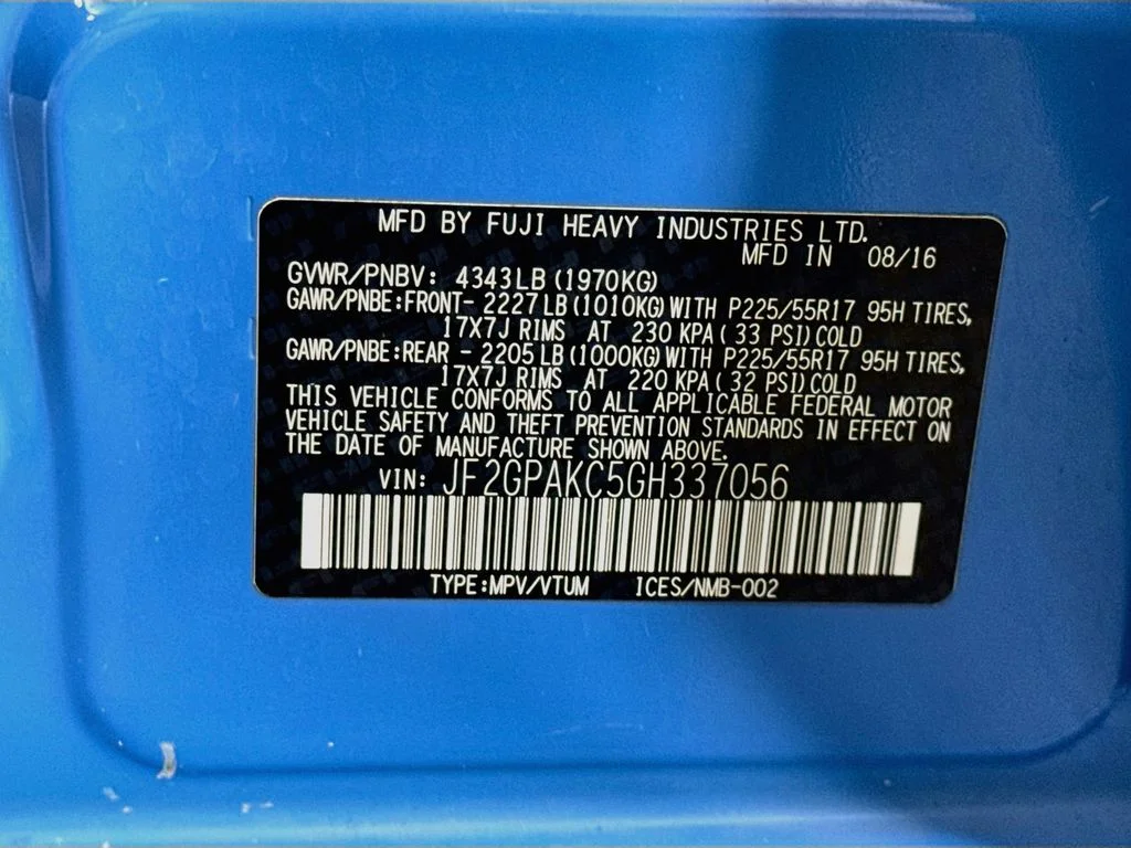 Used 2016 Blue Subaru 2.0i Limited image 39
