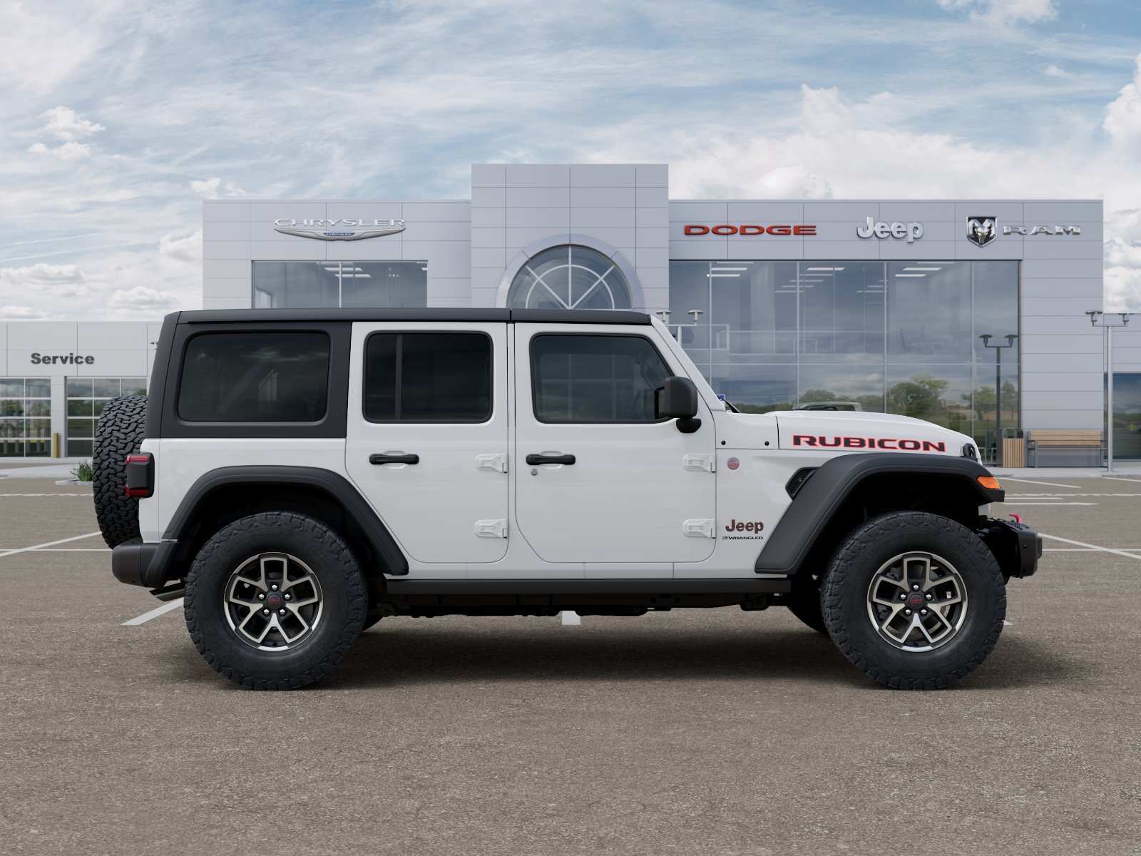 New 2026 Bright White Clear-Coat Exterior Paint Jeep Rubicon image 59