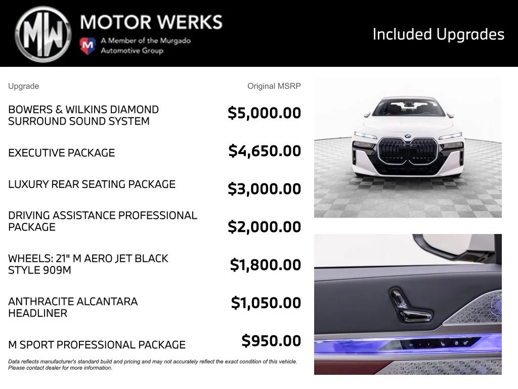 New 2026 White BMW 760i xDrive image 4