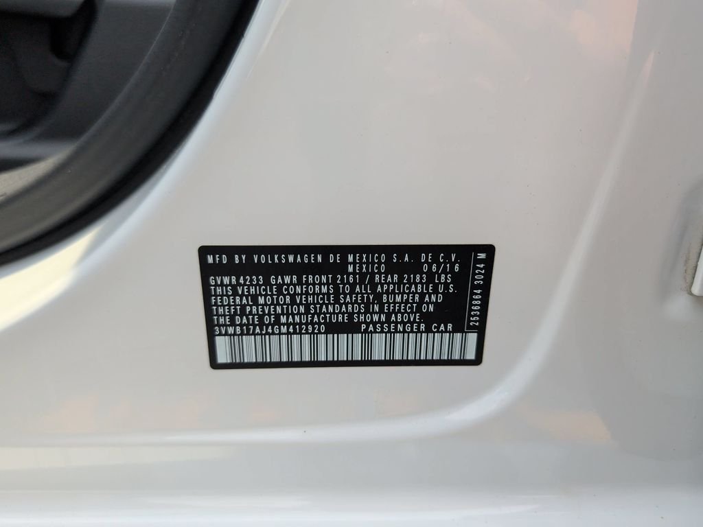 Used 2016 Pure White Volkswagen 1.8T Sport image 22
