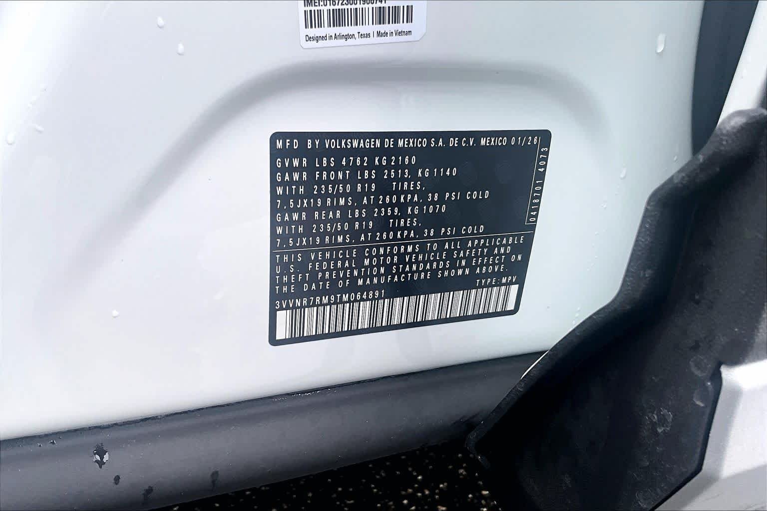 New 2026 Pure White Volkswagen 2.0T SE image 19