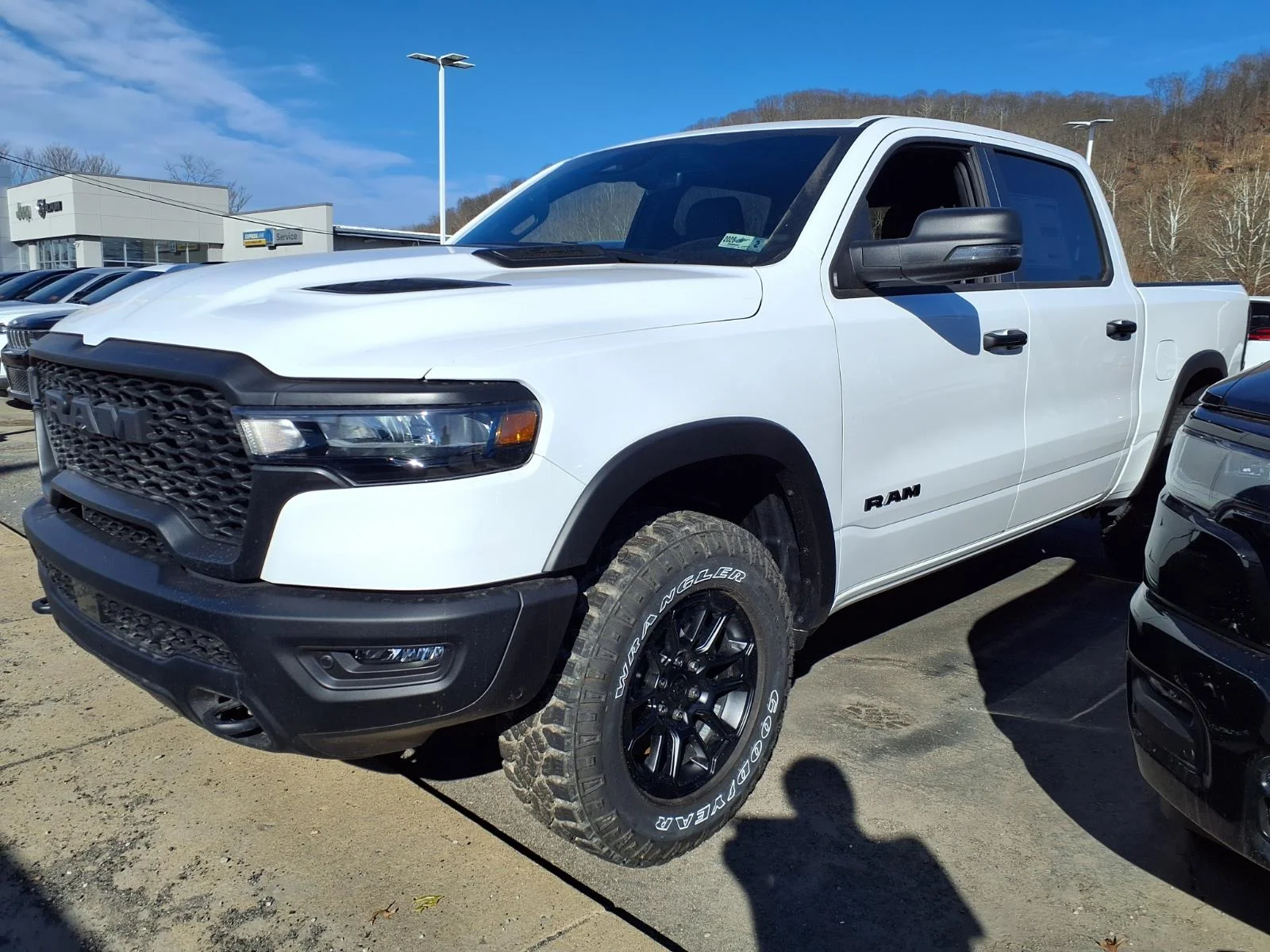 New 2026 Bright White Clear-Coat Exterior Paint RAM Rebel image 2