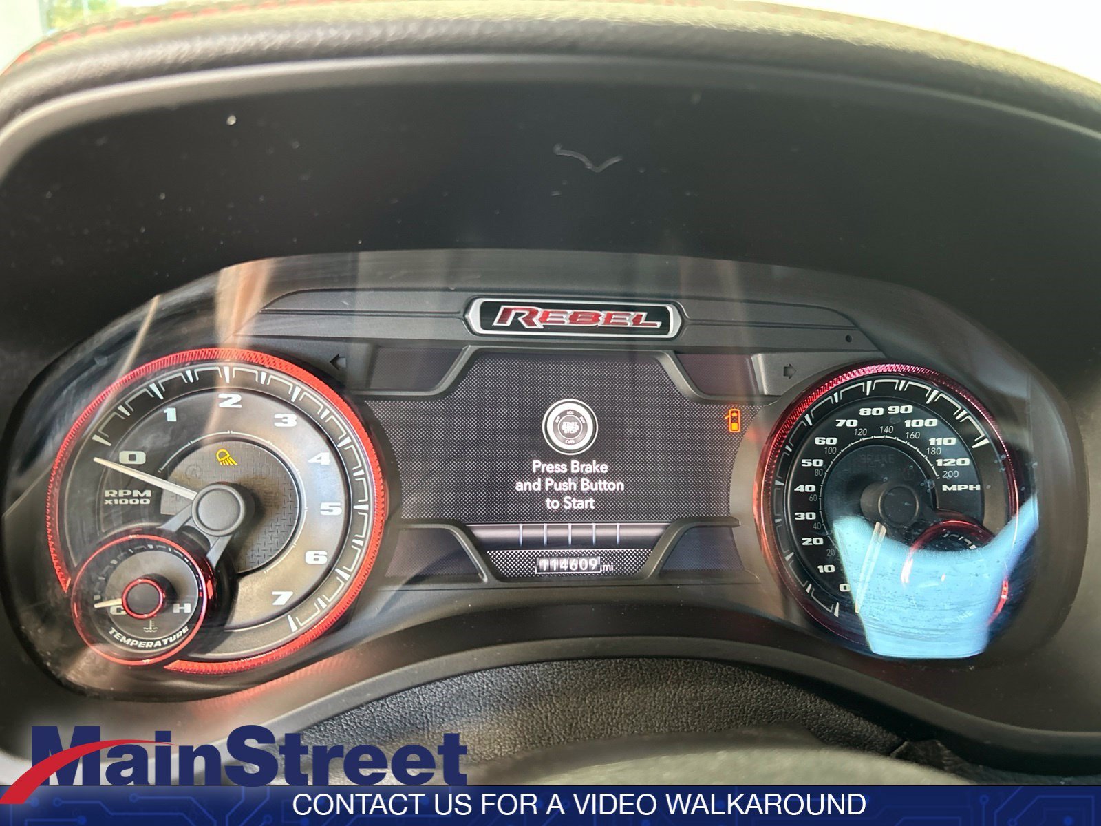 Used 2019 Granite Crystal Metallic Clearcoat Ram Rebel image 26
