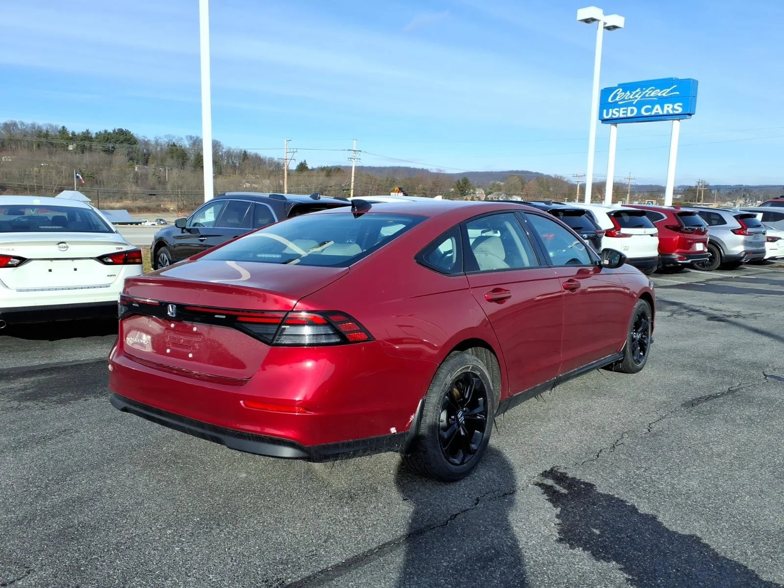 New 2025 Radiant Red Metallic Honda SE image 4