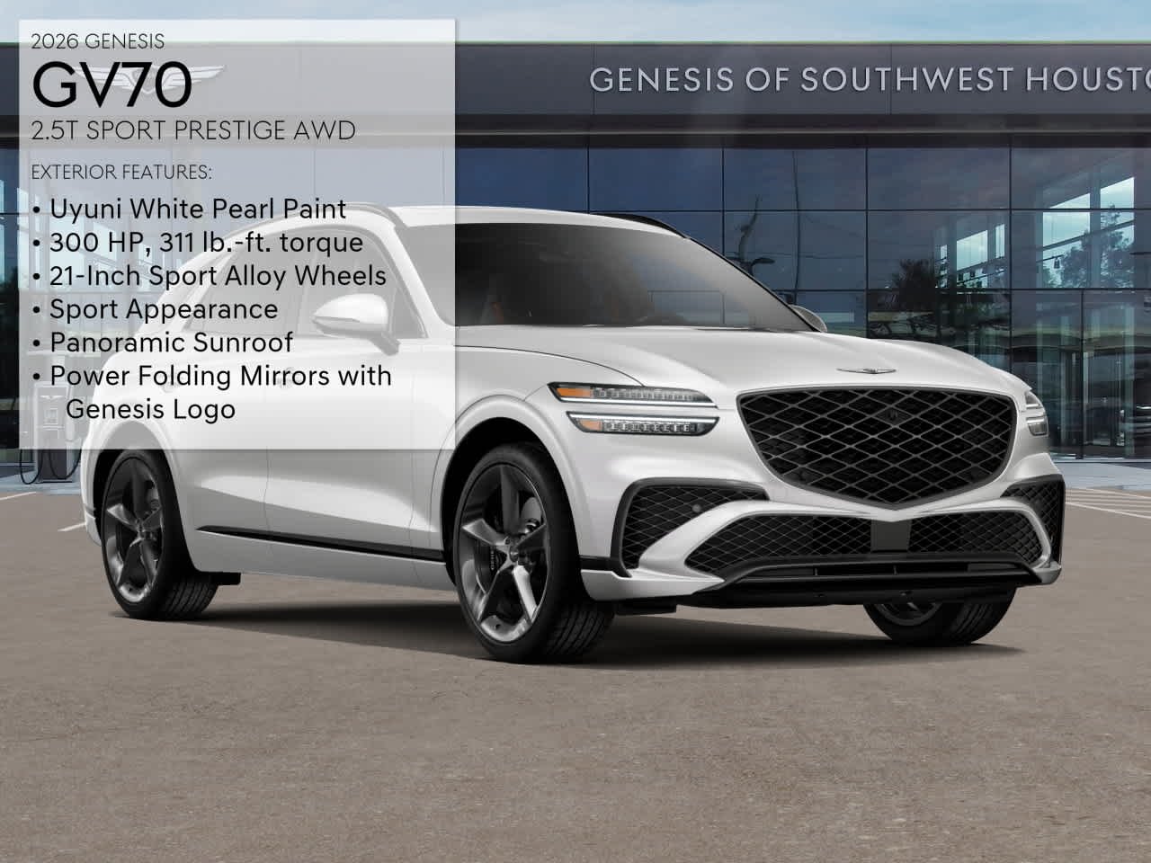 New 2026 Uyuni White Genesis 2.5T SPORT PRESTIGE image 3