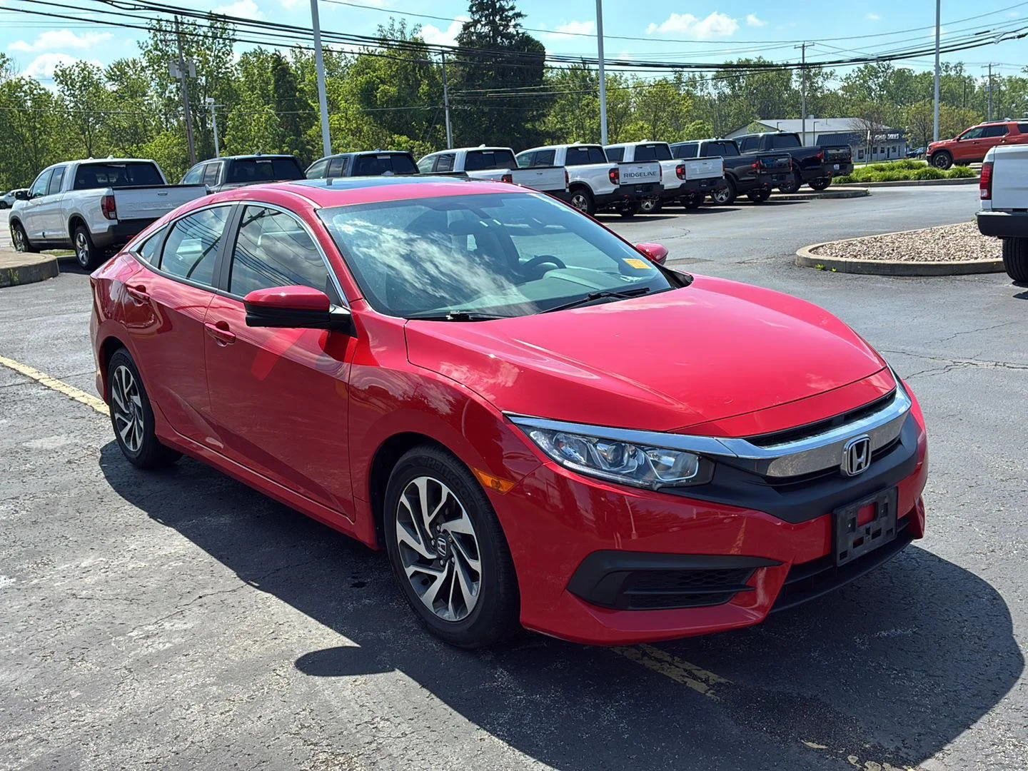 Used 2017 Burgundy Night Pearl Honda EX image 12