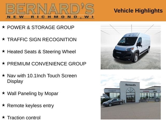 New 2026 Bright White Clearcoat RAM High Roof image 2