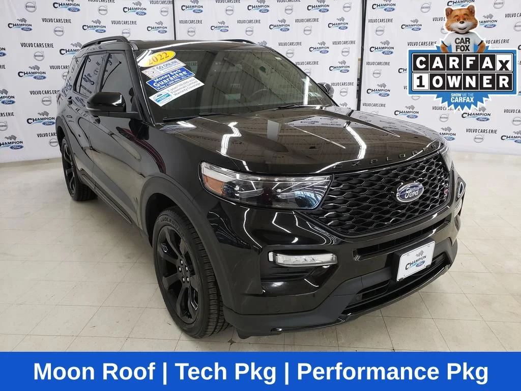 Certified Used 2022 Black Metallic Ford ST image 1