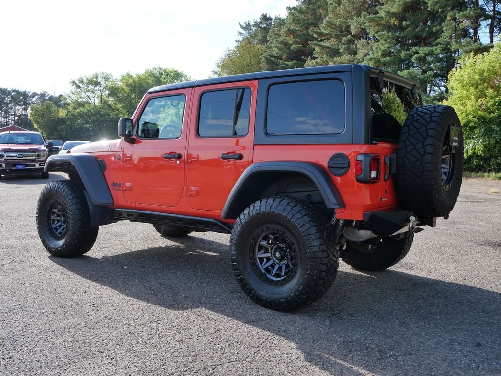 Used 2018 Orange Jeep Unlimited Rubicon image 4
