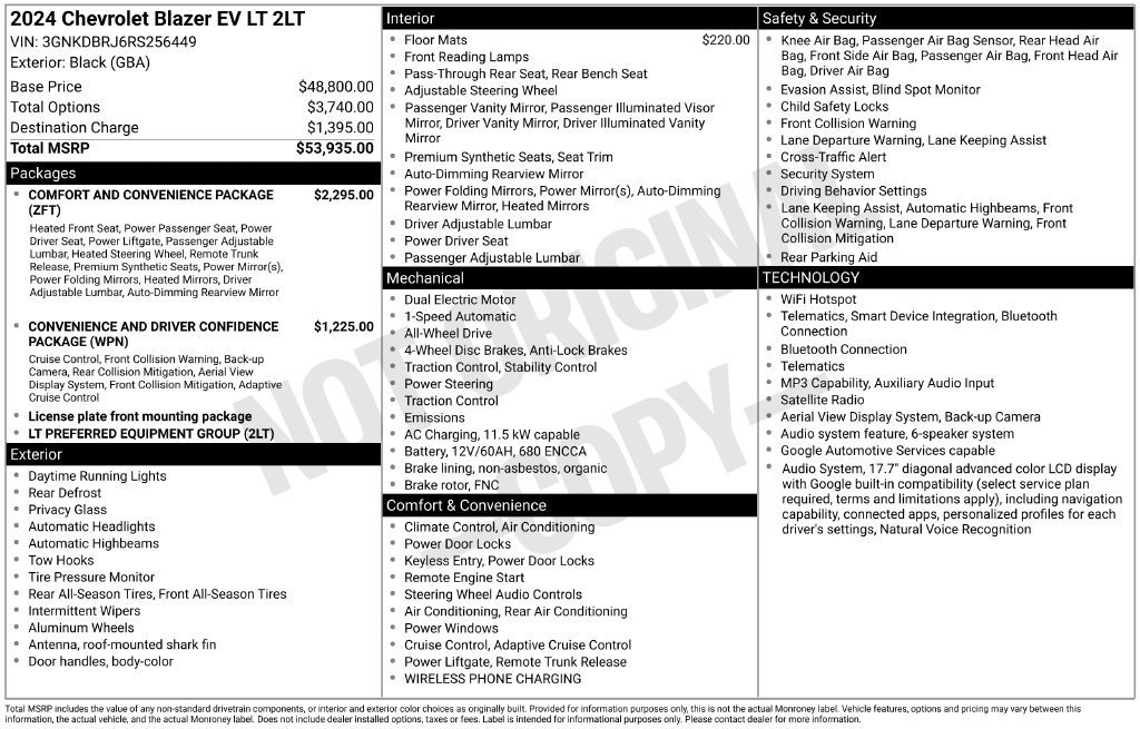 Used 2024 Black Chevrolet LT image 2