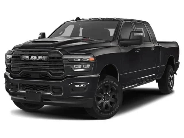 New 2026 Diamond Black Crystal Pearl-Coat Exterior Paint RAM Laramie image 1